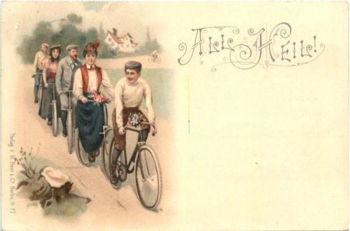 Fahrrad - All Heil - Litho