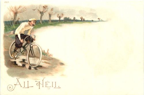Fahrrad - All Heil - Litho