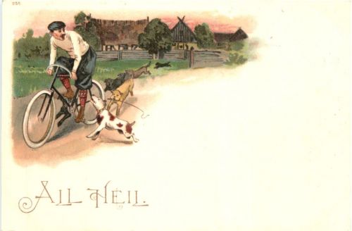 Fahrrad - All Heil - Litho