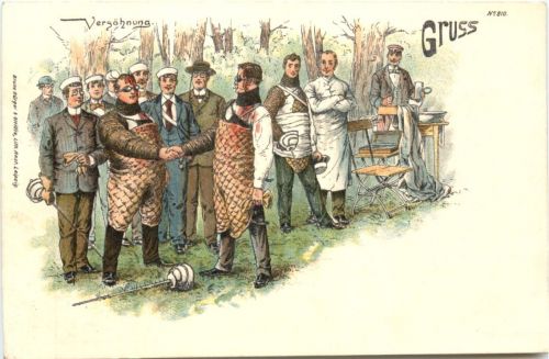 Studentika - Mensur - Litho