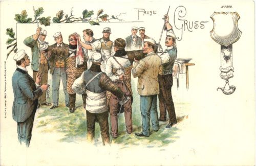 Studentika - Mensur - Litho