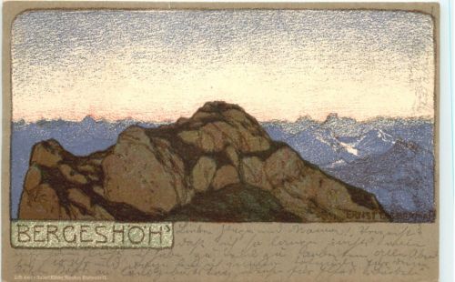 Künstler Ak Ernst Liebermann - Bergeshöh