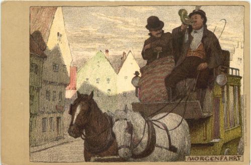 Künstler Ak Paul Hey ?? - Morgenfahrt
