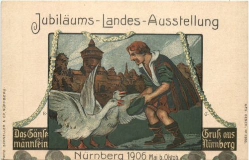 Nürnberg - Landes Ausstellung 1906 - Künstler H. Bek Gran