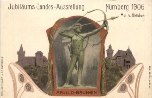 Nürnberg - Landes Ausstellung 1906 - Künstler H. Bek Gran