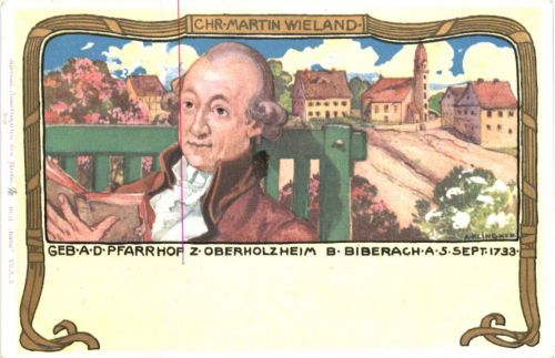 Chr. Martin Wieland - Oberholzheim bei Biberach - Künstler Ak A. Klingner - Litho