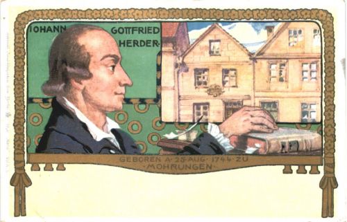Gottfried Herder - Mohrungen - Künstler Ak A. Klingner - Litho