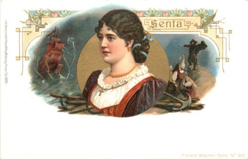 Richard Wagner Serie Senta - Litho - Verlag Brüning Hanau