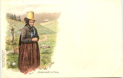 Schönwald bei Triberg - Künstler Ak Issel - Litho