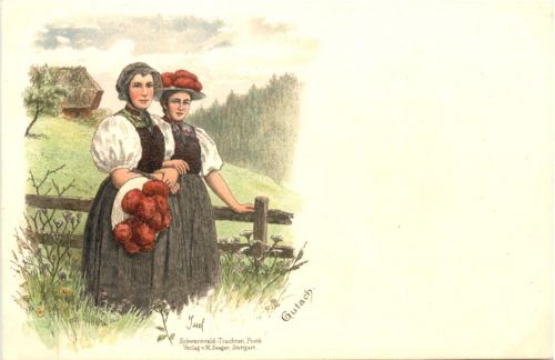 Gutach - Künstler Ak Issel Litho