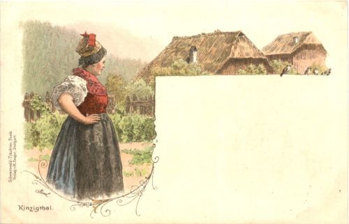 Kinzigthal - Künstler Ak Issel Litho