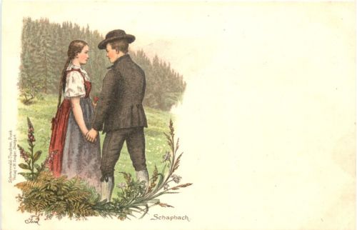 Schapbach - Künstler Ak Issel Litho