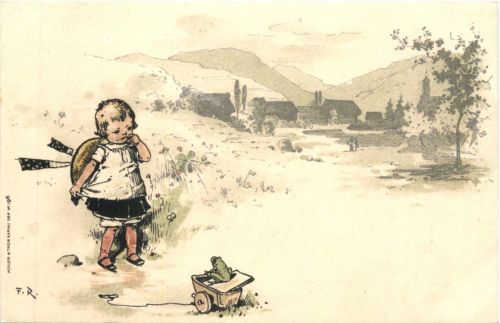 Schwarzwald - Künstler Ak Fritz Reiß - Litho