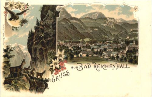 Gruss aus Bad Reichenhall - Litho