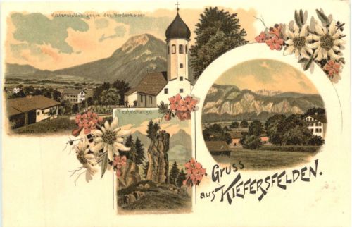 Gruss aus Kiefersfelden - Litho