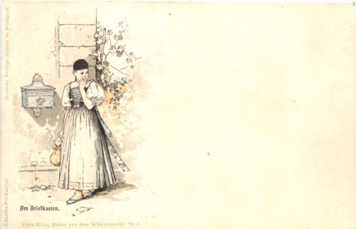 Künstler Ak Fritz Reiss Schwarzwald - Litho