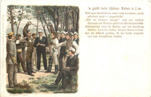 Studentika - Künstler Ak Arnould
