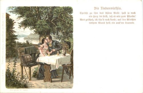 Die Lindenwirtin - Künstler Ak Arnould