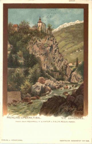 Meran - Künstler AK Reisch - Litho