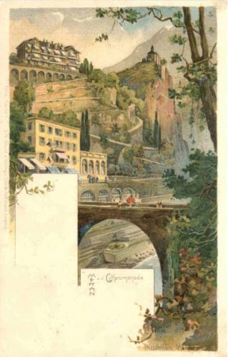 Meran - Gilfpromenade - Litho