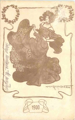 Künstler Ak Hugo Scheyrer 1900 - Jugendstil