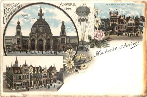 Souvenir d Anvers - Litho - Exposition Univerelle 1894