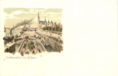 Anvers - Litho - Debarcadiere du Steen