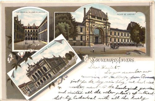 Souvenir d Anvers - Litho