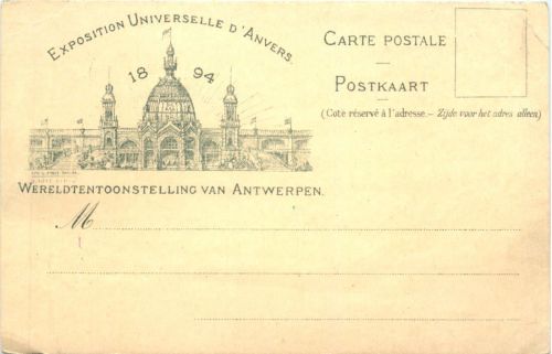 Anvers - Litho - Exposition Univerelle 1894