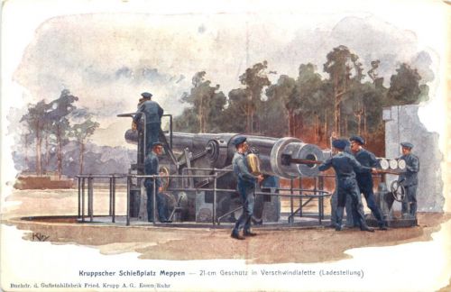 Meppen - Kruppscher Schießplatz - Künstler Ak Kley