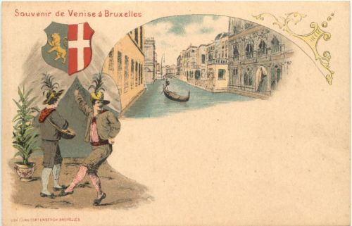 Souvenir de Venise a Bruxelles - Litho