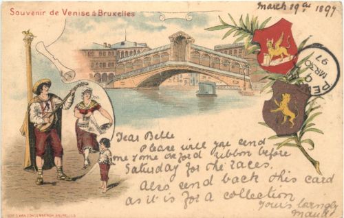 Souvenir de Venise a Bruxelles - Litho