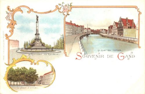 Souvenir de Gand - Litho