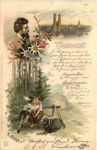 Künstler Ak sign. E- Döcker - Litho
