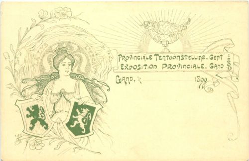 Gent - Provincale Tentoonstelling 1899 - Litho