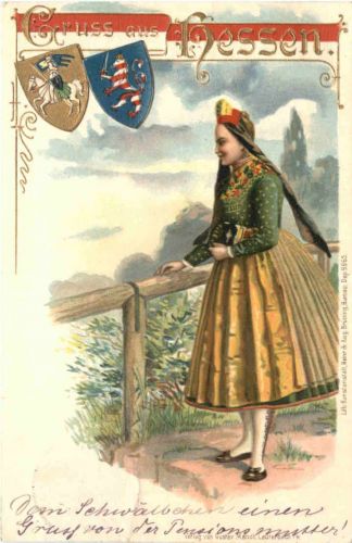 Gruss aus Hessen - Litho Verlag Brünnig Hanau