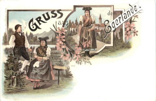 Gruss aus dem Egerland - Litho