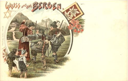 Gruss aus den Bergen - Litho - Ottmar Zieher