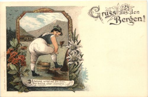 Gruss aus den Bergen - Litho - Verlag Moch