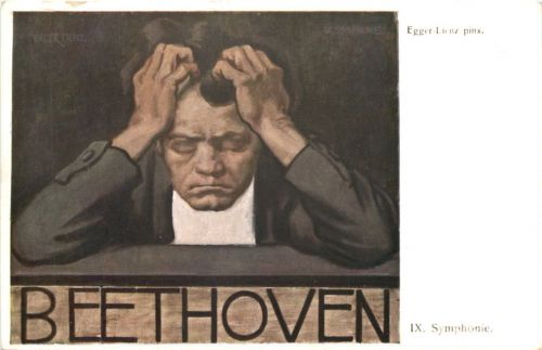 Beethoven - Künstler Ak Egger-Lienz