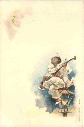Clown Mond- Künstler Ak