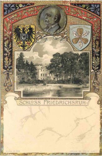 Schloss Friedrichsruh - Bismarck - Litho