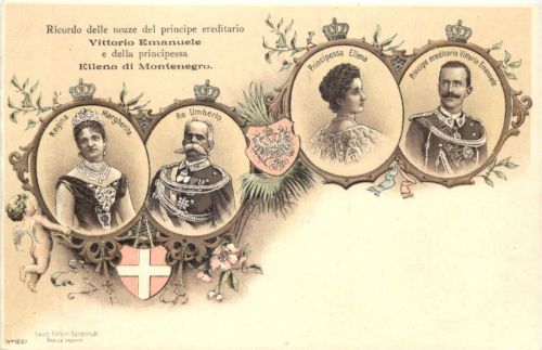 Italia - Vittorio Emanuele - Adel - Litho