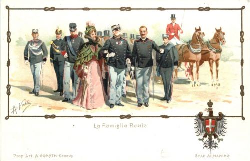 Italia - La Famiglia Reale - Künstler AK A. Vally