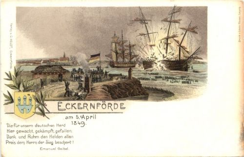 Eckernförde 1849 - Litho