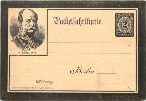 Kaiser Franz Josef - 1888 - Ganzsache