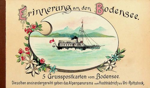 Booklet Erinnerung an den Bodensee - 5 AK Litho