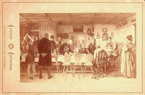 Ein Zweckessen auf dem Lande Künstler B. Vautier - CDV