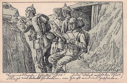1915 Künstlerkarte sign. Seliger Deutsche