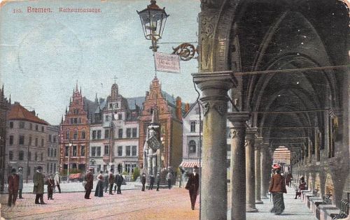 AK Bremen, Marktplatz mit Rathauspassage